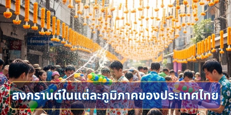 Songkran ở mỗi vùng của Thái Lan