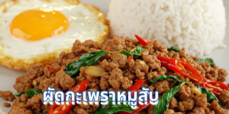 สูตรเด็ด “ผัดกะเพราหมูสับ” อร่อยง่ายๆ ได้รสชาติถึงใจ