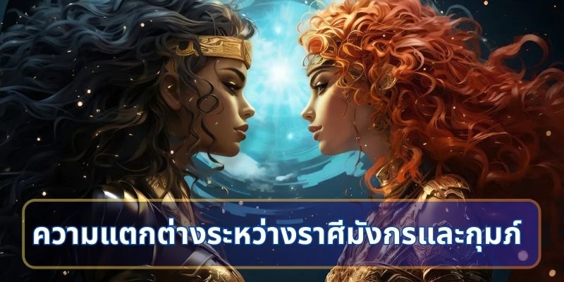 ความแตกต่างระหว่างราศีมังกรและกุมภ์