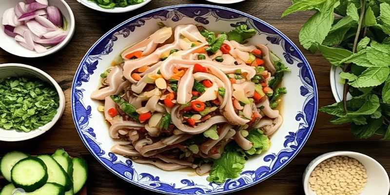 วิธีทำยำหูหมู