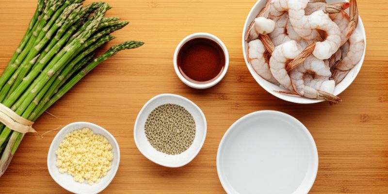 สูตรผัดหน่อไม้ฝรั่งกุ้งสด