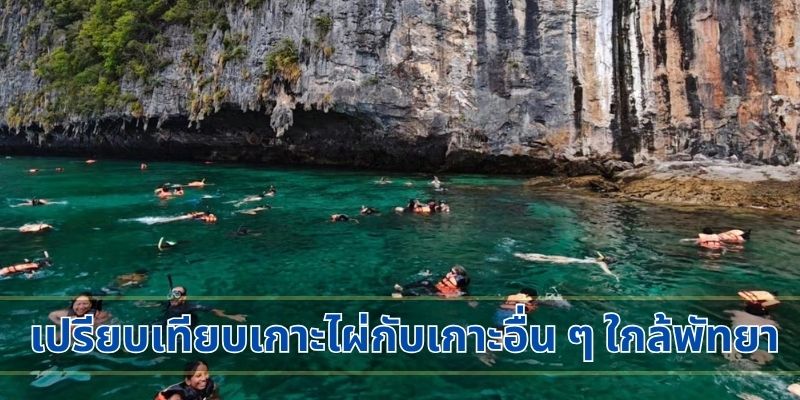 เปรียบเทียบเกาะไผ่กับเกาะอื่น ๆ ใกล้พัทยา