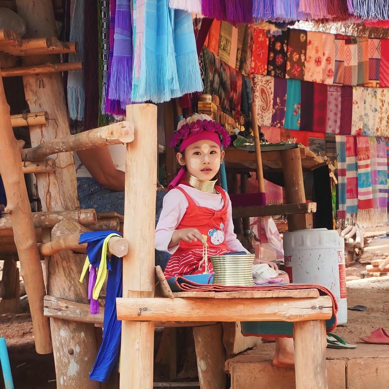 วิถีชีวิตประจำวันที่หมู่บ้านกะเหรี่ยงคอยาว (Karen Long Neck Village)