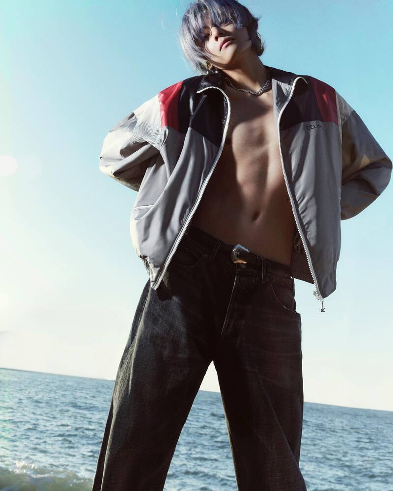 A stunning photo collection of V BTS V showcasing his cool, sexy, edgy, high-fashion, and manwear-inspired style 22