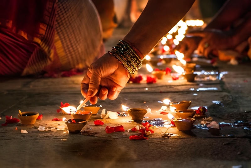pictures of diwali celebrations