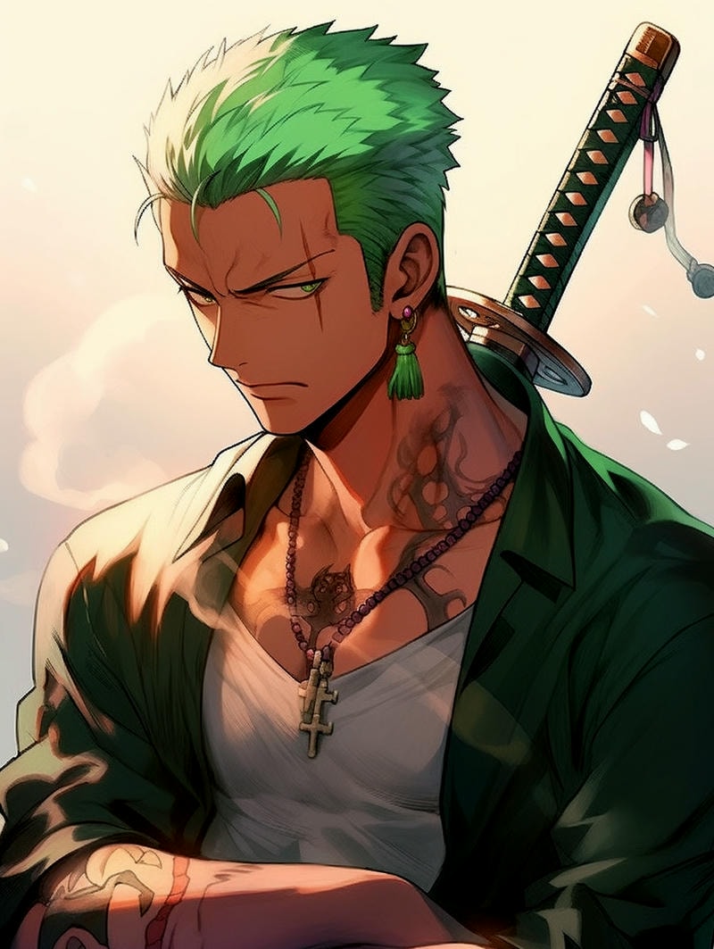 anime zoro swords
