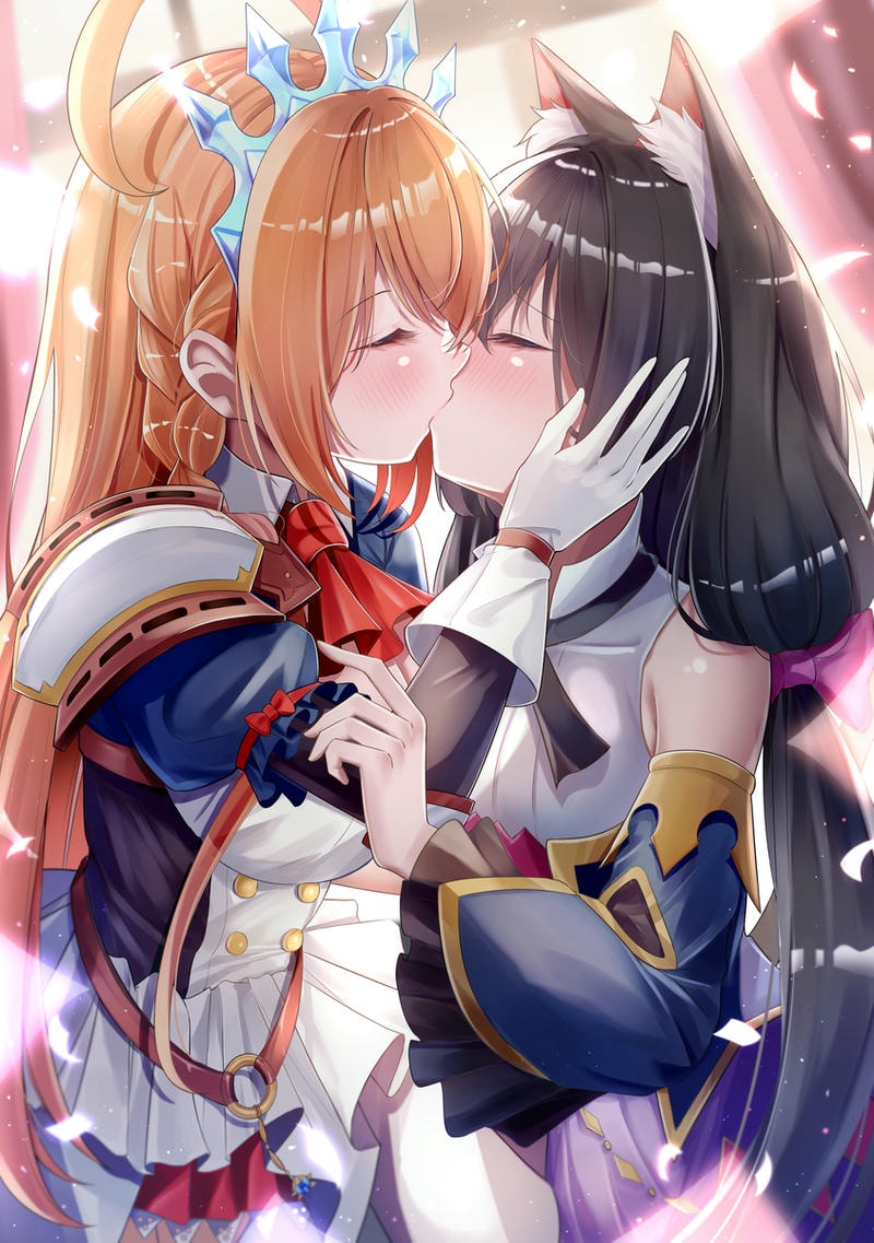 kiss anime yuri & GL