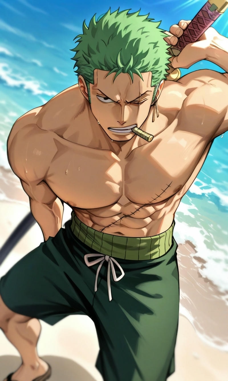 zoro vs king anime